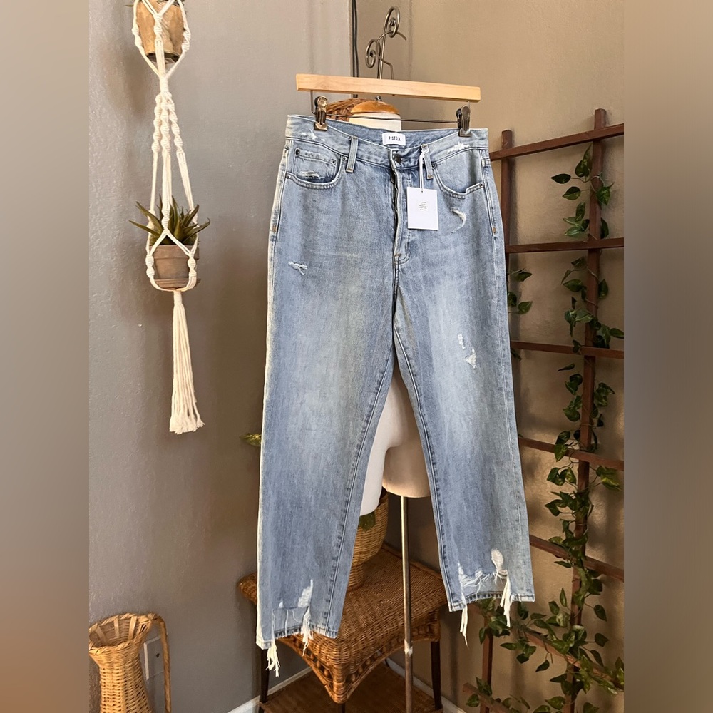 ▪️NWT PISTOLA Charlie Ruthless Ripped Straight Leg Jeans - Picture 7 of 11